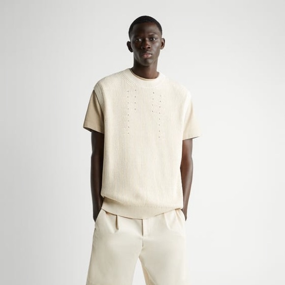 Cream Sweater Vest - Picture 1 of 3